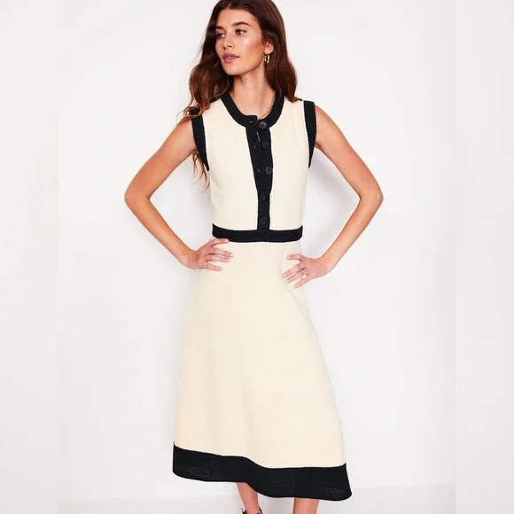 Boden | Dresses | Nwt Boden Crochet Trim Knitted Dress | Poshmark